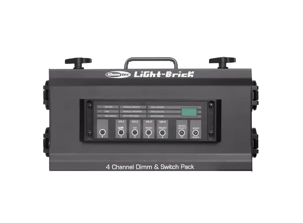 Showtec Lightbrick 4 kanals dimmer 4x5A Dimmer/Switch, DMX 3-pin, schuko ut