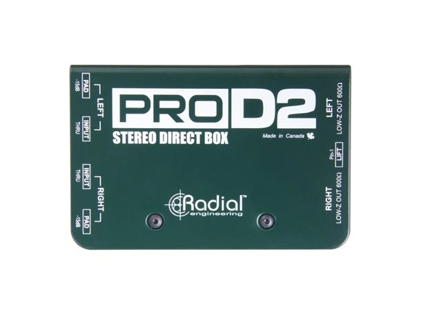 Radial PRO D2 Stereo Passiv DI Designet for keyboard