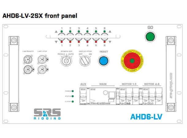 SRS AHD6-LV-SX Advanced Dig Motor controller, 2 x SOCA19 Out