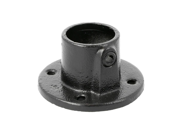 Doughty T1310001 Pipe Clamp Base Flange Pipe Clamp Base Flange (Black)