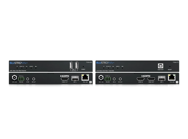 Blustream FVE4K-KIT Fibre Extender Set bransjeledende HDMI2.0 4K 60Hz 4:4:4