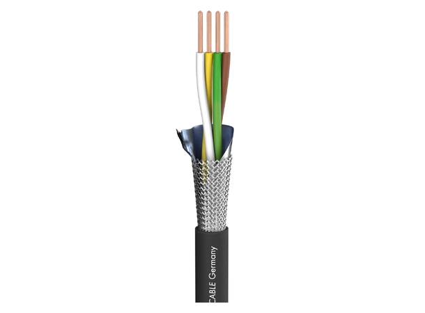 SC-BINARY 434 DMX-Kabel 4-leder/ sort Fleksibel DMX kabel.