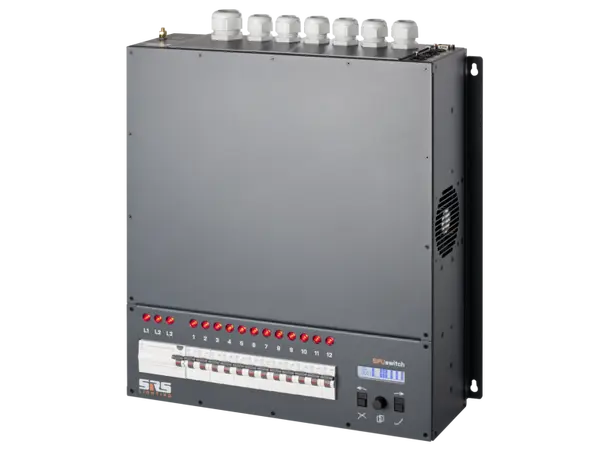 SRS SPUN12 1210B-8 Socapex 32A 12x10A / 2.3kW, main switch