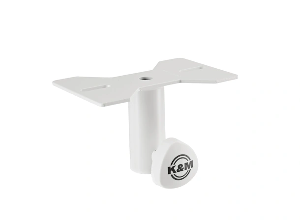 K&M 19580 Mounting adapter, Pure White Attachable to speakers, ø 35 mm Flange