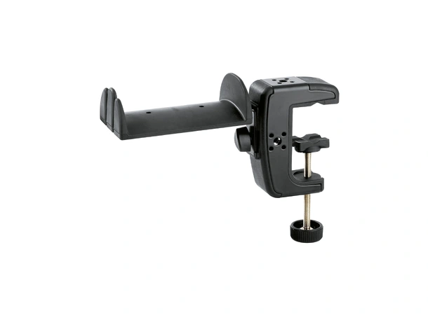 K&M 16085 HEADPHONE HOLDER W/TABLE CLAMP Headphone holder with table clamp