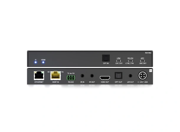 Blustream RX18G 18Gbps HDBaseT™ mottaker HDR10/10+ og Dolby Vision