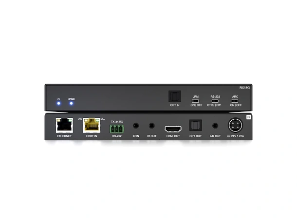 Blustream RX18G 18Gbps HDBaseT™ mottaker HDR10/10+ og Dolby Vision