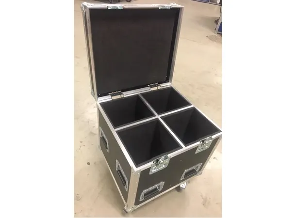 CODA Audio Flightcase HOPS8T(4) 8 handles, 4 rec.plates, ,Wheels-2 stop