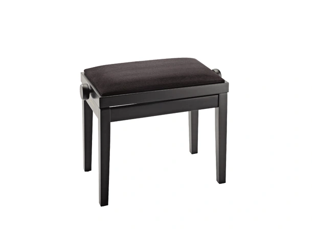 K&M 13900 Piano Bench, 46-55cm Black Polish, Black sky top